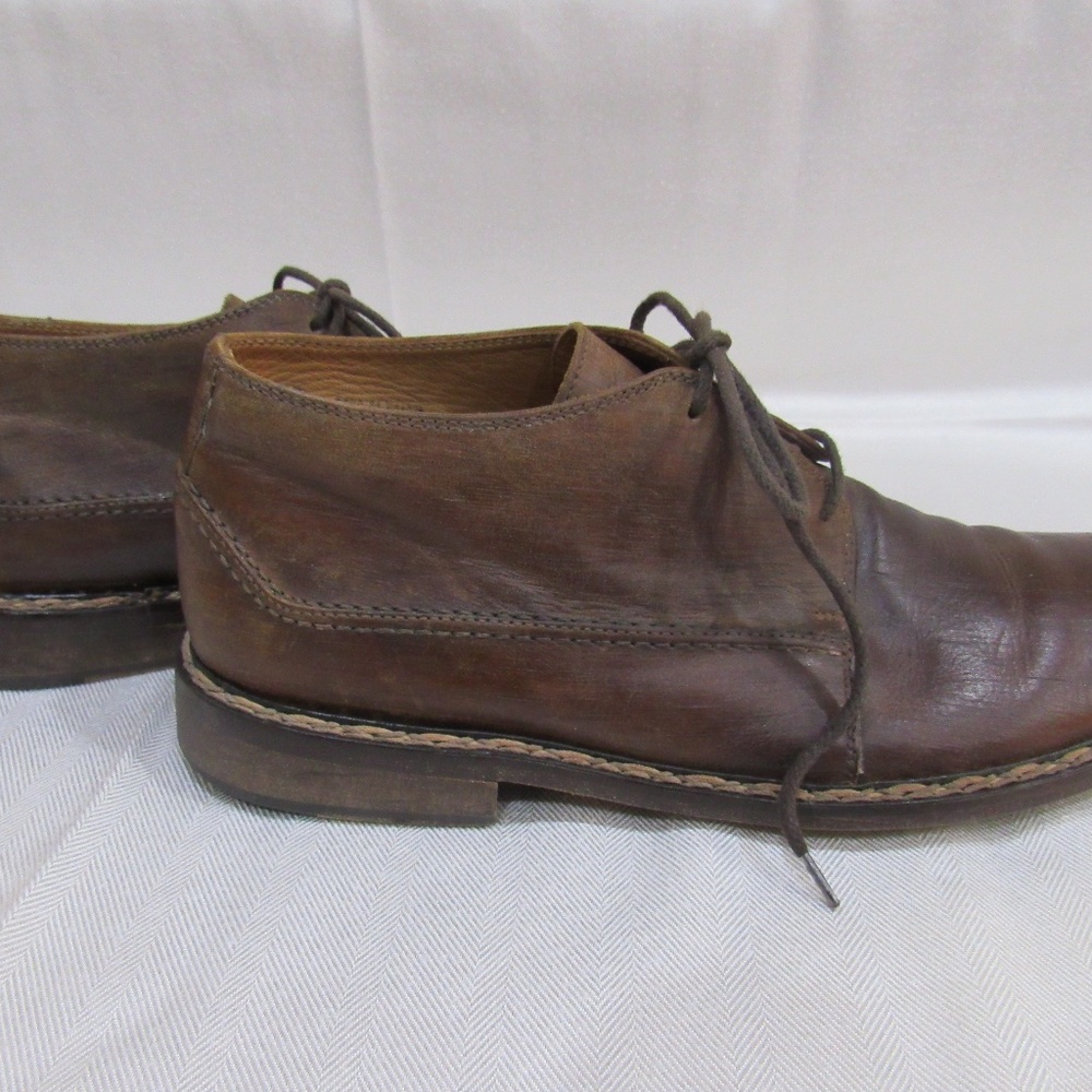 John Varvatos Italian Men's Brown Shoes - Picture 2 of 6